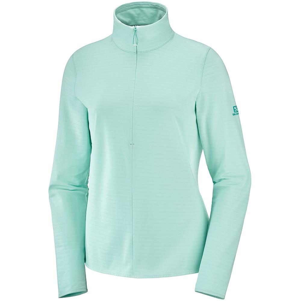Salomon Mellemlag Dame Flerfarvede - OUTRACK HALF ZIP W (ETOAL-3970)